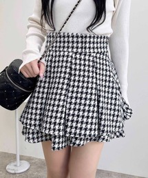 INGNI（イング） スカート 「WEB限定」ツイードタックミニフレア