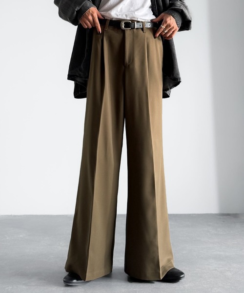 Classical Origin スラックス 「美しい落ち感。」 ワンタックセンター