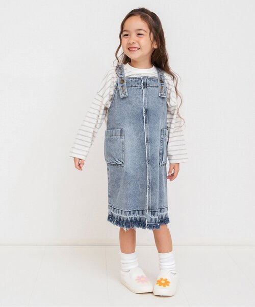 chloe ジャンパースカートトップス　デニム　2歳 楽天市場】ジャンパースカート デニム（対象年齢2歳から