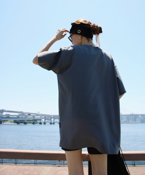 新品タグ付き【TOMAS MAGPIE】24SS完売品　チュールプリーツTシャツ THOMAS MAGPIE ミニTシャツ gray | grasol Nagasaki Stores