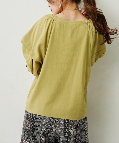 「Chez toi」 半袖ブラウス FREE ピンク レディース_画像3