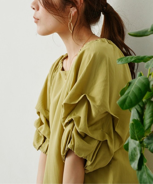 「Chez toi」 半袖ブラウス FREE ピンク レディース_画像9