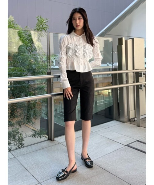 THROW by SLY スラックス パンツ STRETCH CAPRI PT ストレッチ カプリ