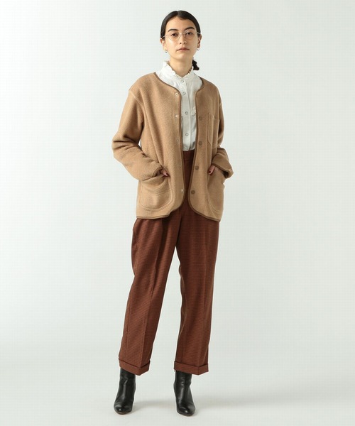 「Lee」 ノーカラージャケット SMALL ブルー系その他 レディース