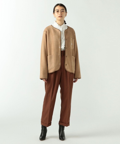 「Lee」 ノーカラージャケット SMALL ブルー系その他 レディース