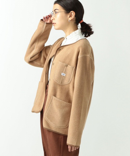 「Lee」 ノーカラージャケット SMALL ブルー系その他 レディース