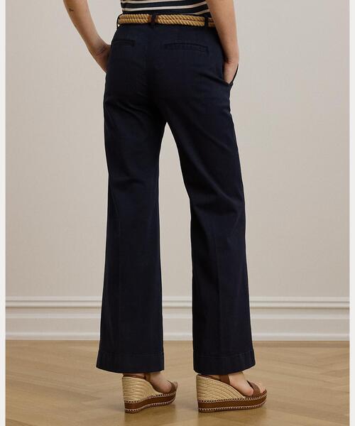 【極美品】RLX ラルフローレン パンツ レディース 4 ネイビー ストレッチ LAUREN RALPH LAUREN（ローレン ラルフローレン） チノパン ストレッチ