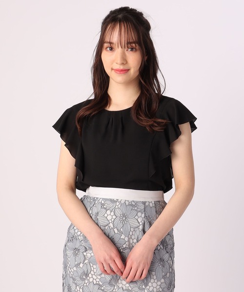 「Debut de Fiore」 ノースリーブブラウス 38 ベージュ レディース_画像2