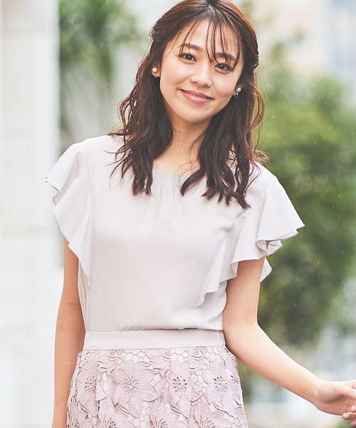 「Debut de Fiore」 ノースリーブブラウス 38 ベージュ レディース_画像6