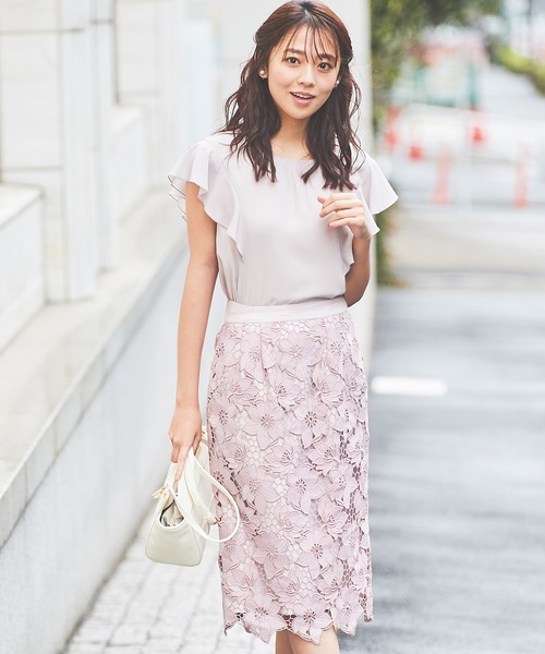 「Debut de Fiore」 ノースリーブブラウス 38 ベージュ レディース_画像8