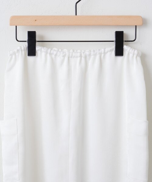 Discoat（ディスコート） スカート 「umm.」裾レースクラッシュサテン