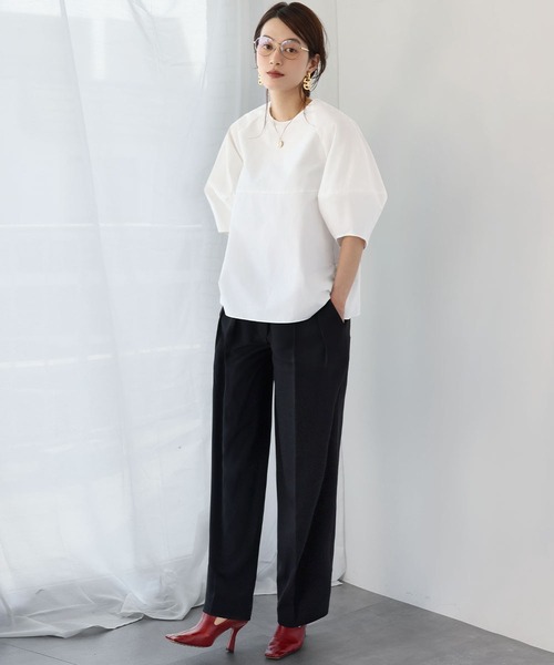 「ELFRANK」 半袖ブラウス FREE ブルー レディース_画像4