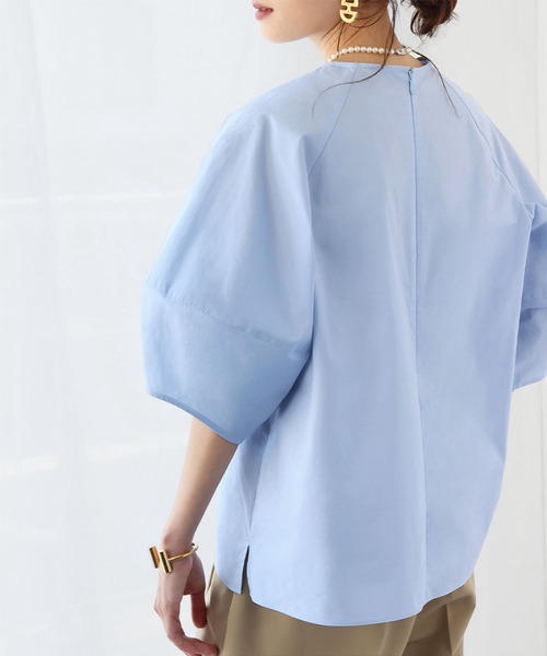 「ELFRANK」 半袖ブラウス FREE ブルー レディース_画像8