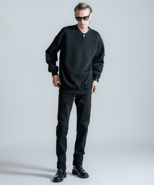 CRIMIE（クライミー） トレーナー スウェット FOOTBALL RIB HENRY NECK