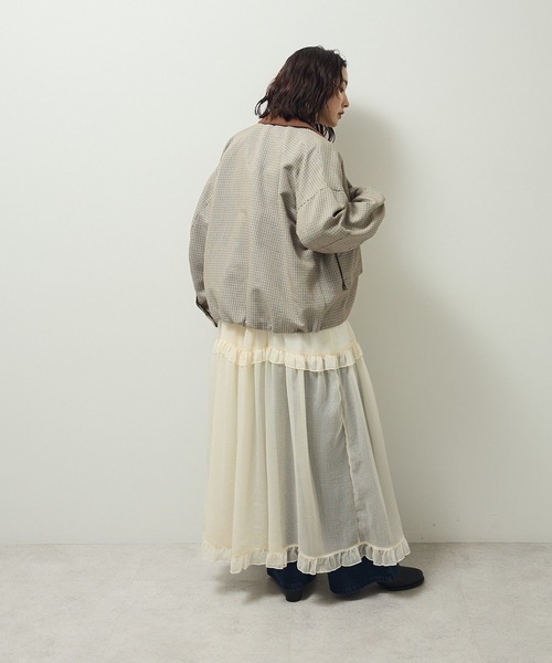 フランス製 00s agnes b. 中綿 ジップブルゾン レディース 2 セール】【WEB限定】SHIPS any: 中綿 ダブル ジップ スタンド ブルゾン