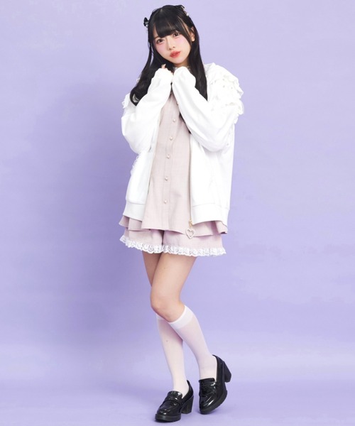 Secret Honey（シークレットハニー） パーカー レースZIPパーカー