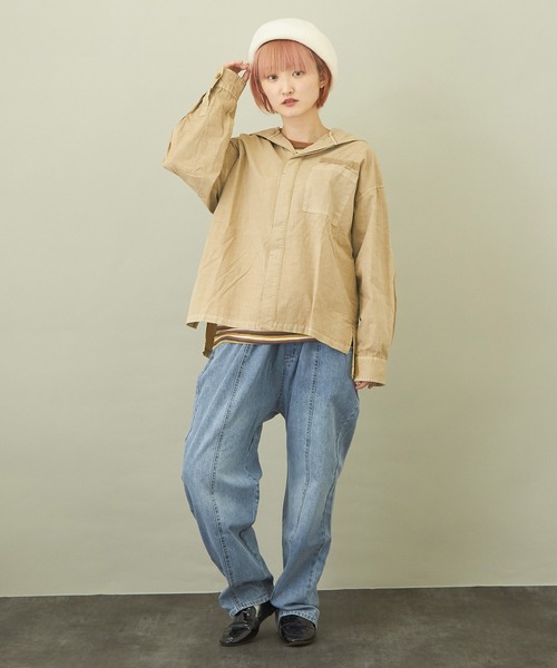 「CUBE SUGAR」 長袖ブラウス M グリーン レディース_画像5