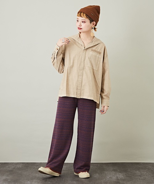 「CUBE SUGAR」 長袖ブラウス M グリーン レディース_画像6