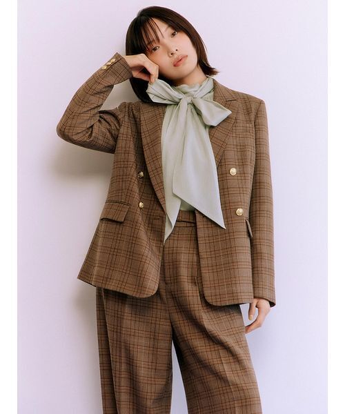 LILY BROWN ダークブラウン ジャケット WEB限定00サイズ】バリエーションオーバージャケット(ジャケット