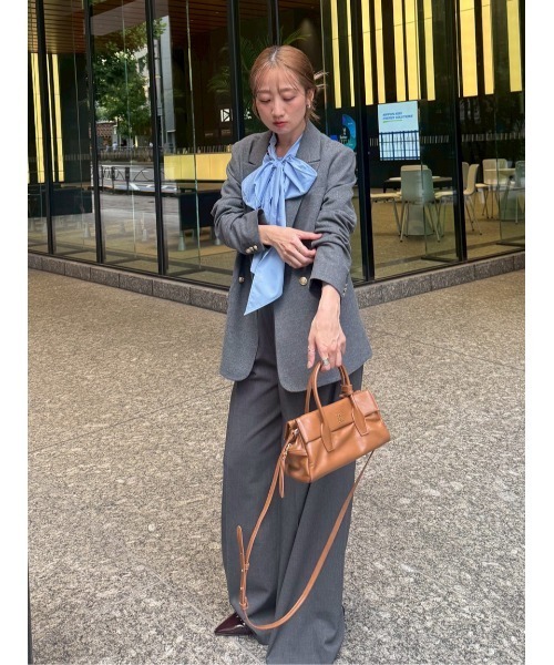 【完売】LILY BROWNバリエーションオーバーフィットパフブルゾン WEB限定00サイズ】バリエーションオーバージャケット(ジャケット