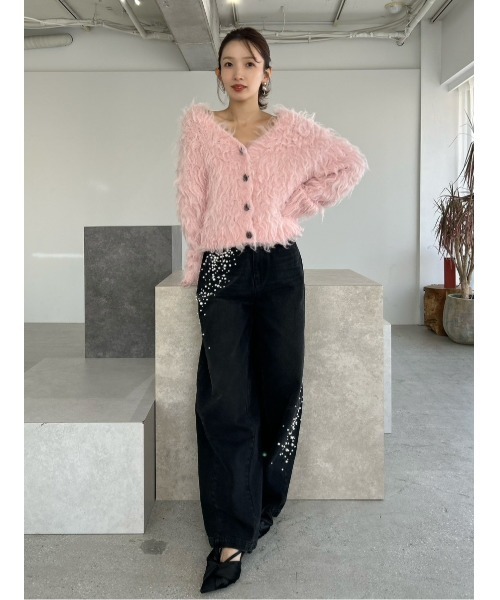 FRAY I.D（フレイ・アイディー） カーディガン 2wayブラッシュシャギー