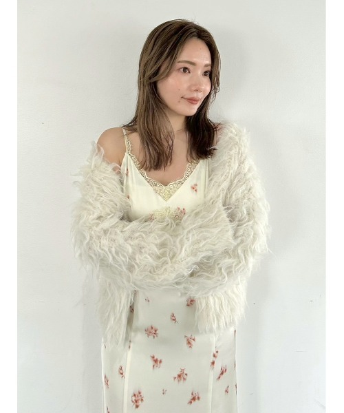 FRAY I.D（フレイ・アイディー） カーディガン 2wayブラッシュシャギー