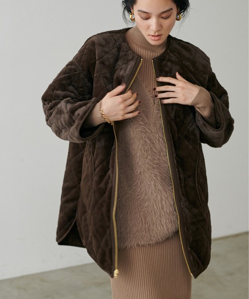 LARUTA（ラルータ） ノーカラーコート コート 「LARUTA」リバーシブル