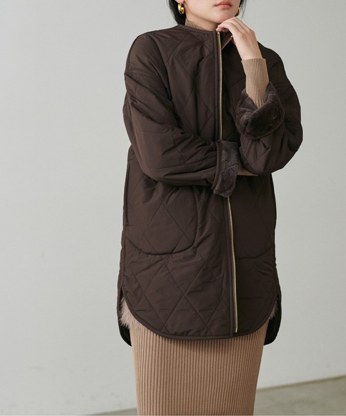 LARUTA（ラルータ） ノーカラーコート コート 「LARUTA」リバーシブル