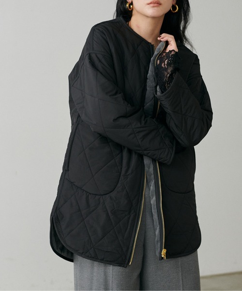 LARUTA（ラルータ） ノーカラーコート コート 「LARUTA」リバーシブル