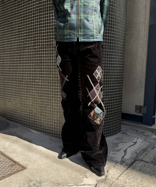 OPEN Yy パンツ 「OPEN YY / オープンワイワイ」 Woven ARGYLE PATCHED