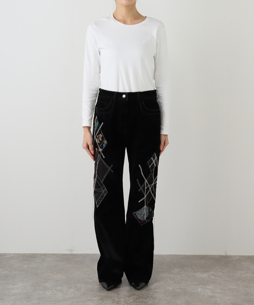 OPEN Yy パンツ 「OPEN YY / オープンワイワイ」 Woven ARGYLE PATCHED