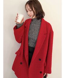 LAGUNAMOON（ラグナムーン） コート アウター ツイードオーバー