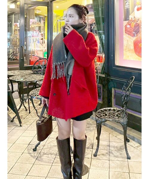 LAGUNAMOON（ラグナムーン） コート アウター ツイードオーバー