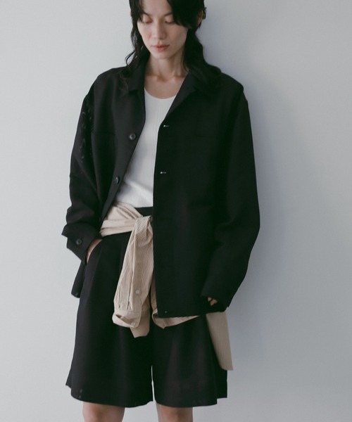 anuke（アンヌーク） ブラウス シャツ Work Pocket Shirts レディース