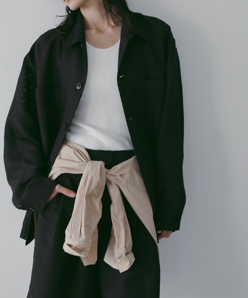 anuke（アンヌーク） ブラウス シャツ Work Pocket Shirts レディース