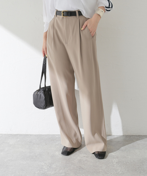 「Spick & Span」 パンツ 36 ベージュ レディース_画像2