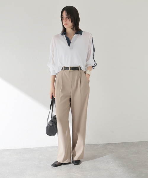 「Spick & Span」 パンツ 36 ベージュ レディース_画像9