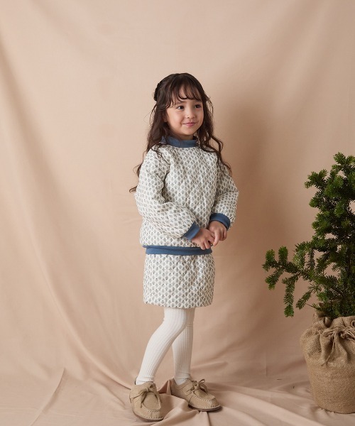 riziere（リジェール） セットアップ フラワープリントキルティング