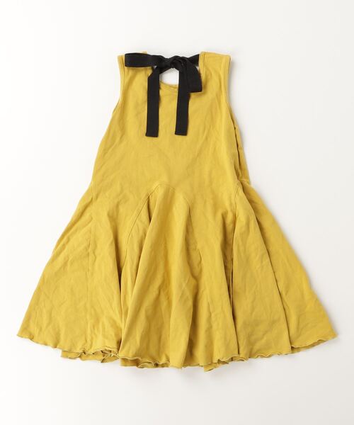 「Rora」 「KIDS」ノースリーブワンピース 140cm マスタード キッズ_画像2