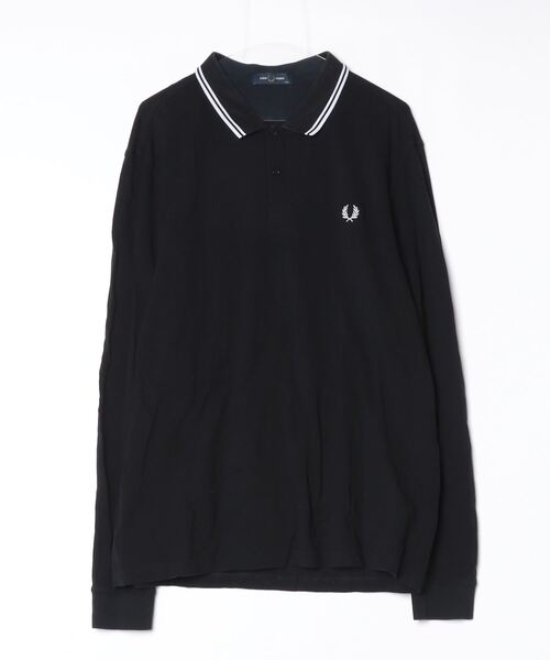 Fred Perry 長袖ポロシャツ 黒 FRED PERRY（フレッドペリー） 長袖ポロシャツ - ブラック メンズ
