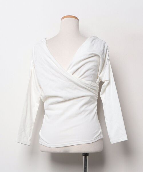 「Her lip to」 長袖カットソー S ホワイト レディース_画像2