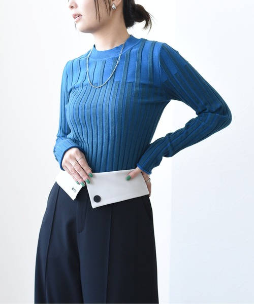 「Eimee Law」 長袖ニット 38 グレー レディース_画像4