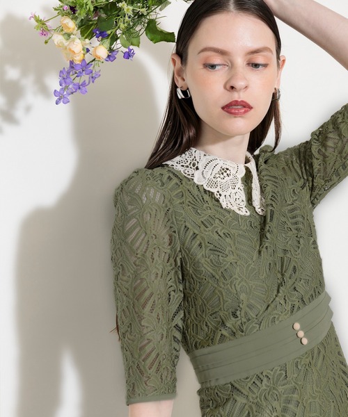 「Leja」 半袖ワンピース SMALL ブラック レディースの画像