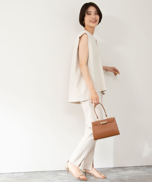 「NOLLEY'S Sophi」 スラックス 36 グレイッシュベージュ レディース_画像7