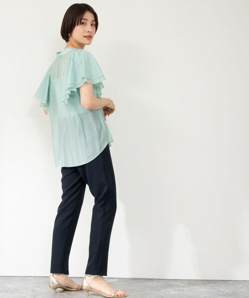 「NOLLEY'S Sophi」 スラックス 36 グレイッシュベージュ レディース_画像9