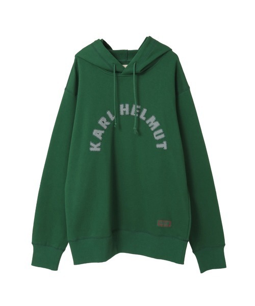 Karl Helmut パーカー ロゴアップリケ使いフード付きトレーナー メンズ
