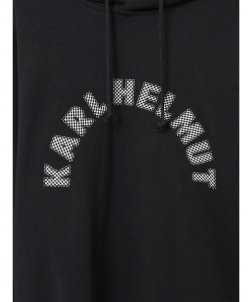 Karl Helmut パーカー ロゴアップリケ使いフード付きトレーナー メンズ