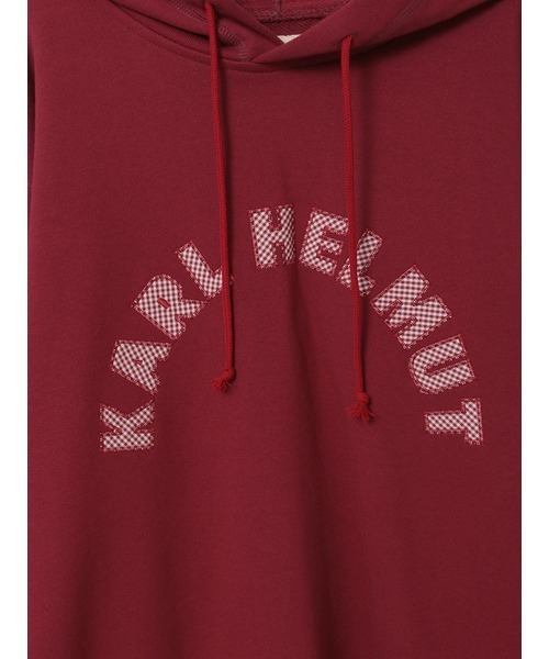 Karl Helmut パーカー ロゴアップリケ使いフード付きトレーナー メンズ