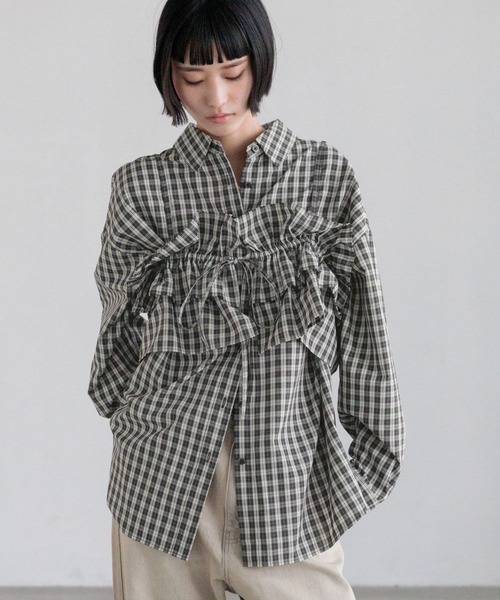 LOWRYS FARM（ローリーズファーム） キャミソール チェックフリル