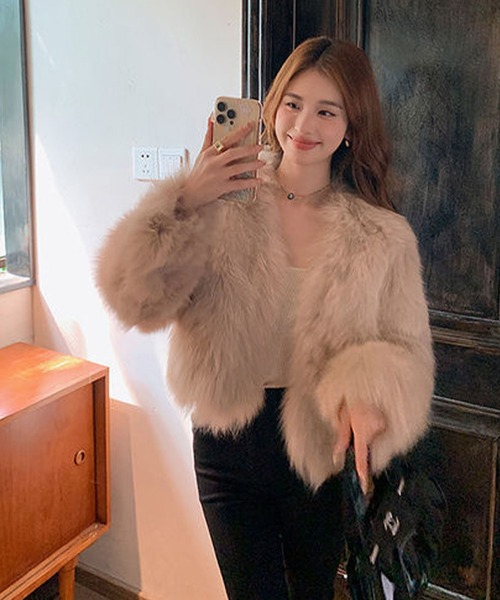 「meJane」 「fashion」ジャケット FREE ライトベージュ レディース_画像4